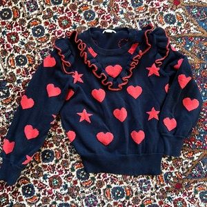 J Crew heart sweater